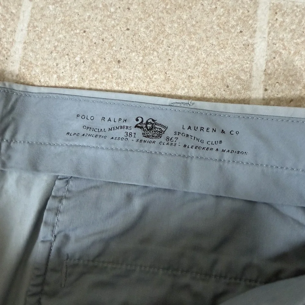 VTG Polo Ralph Lauren Chino Pants 40x30 Light Blue Suffield Straight Pony Preppy